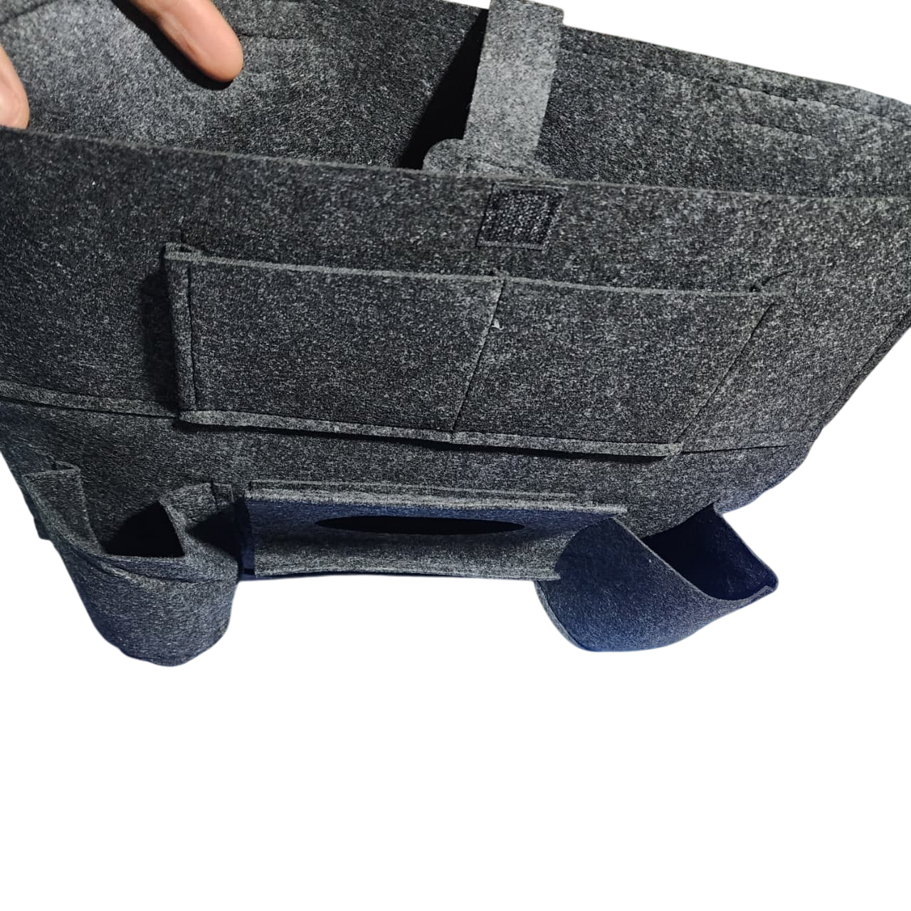 2 Organizadores para asiento para telefono botellas papel - NEGRO