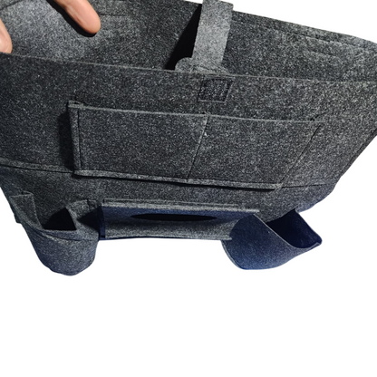 2 Organizadores para asiento para telefono botellas papel - NEGRO