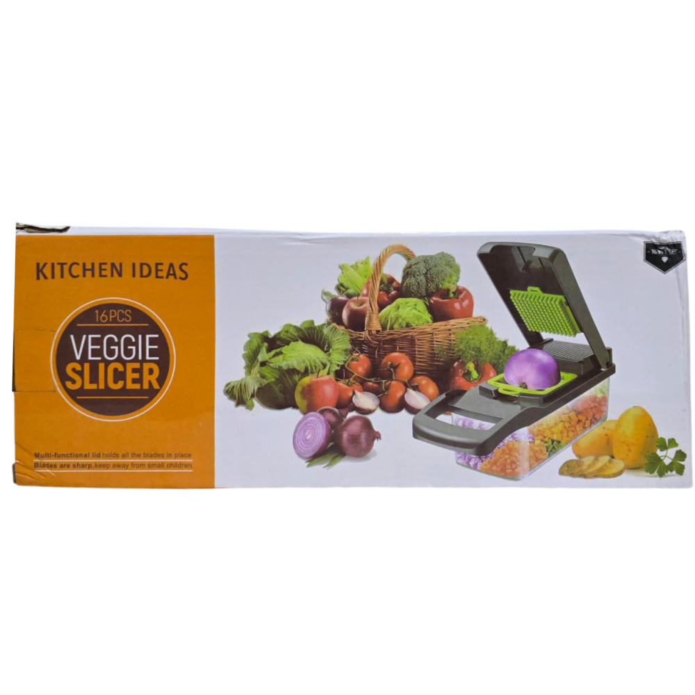 Picador Cortador De Frutas Verduras Manual de Cocina - 12 en 1