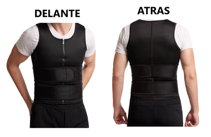 Chaleco moldeador disimula barriga con cierre y ajustador