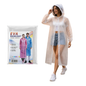 Poncho Ligero Impermeable con capucha y botones Adulto Unisex