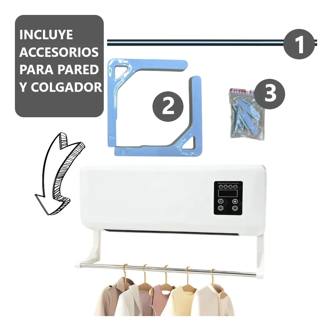 Calefactor Climatizador Eléctrico De Pared 2 En 1