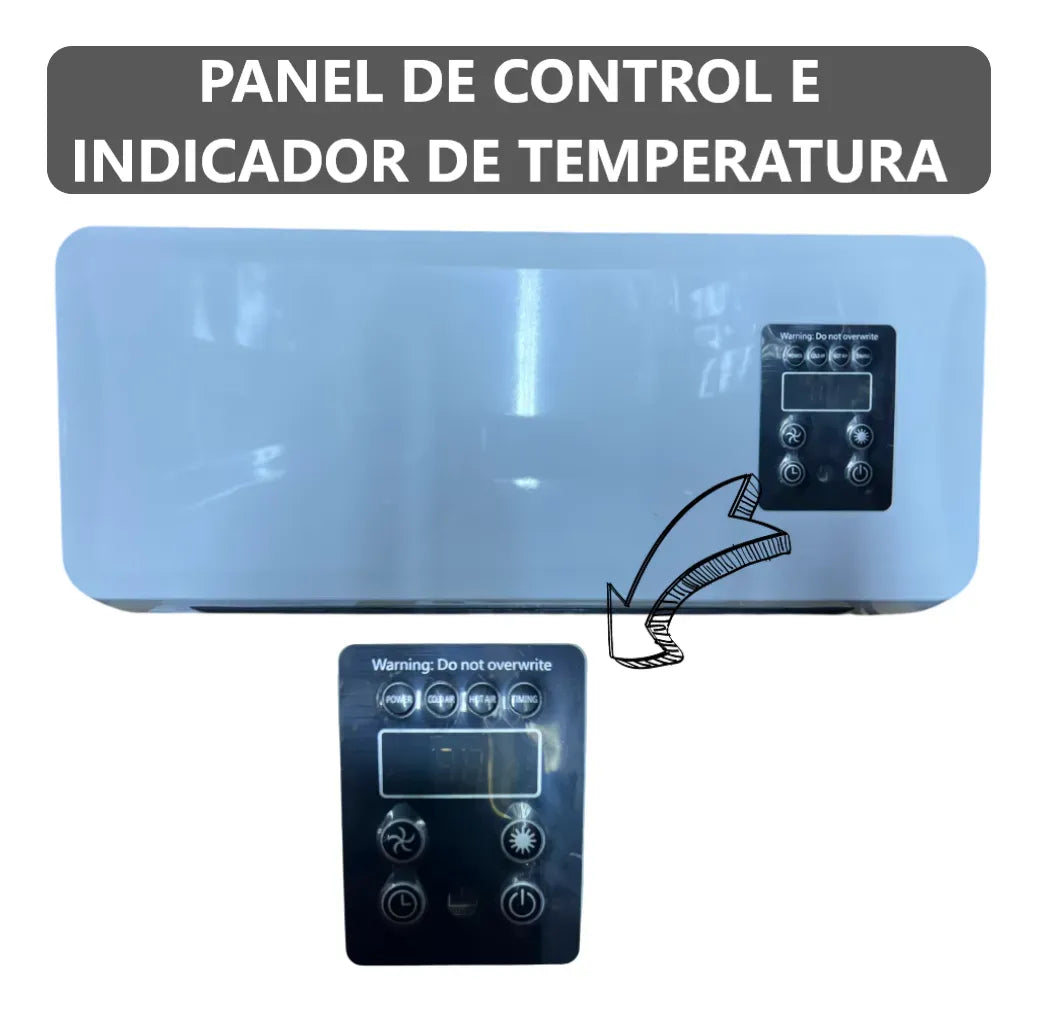Calefactor Climatizador Eléctrico De Pared 2 En 1
