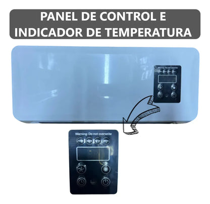 Calefactor Climatizador Eléctrico De Pared 2 En 1