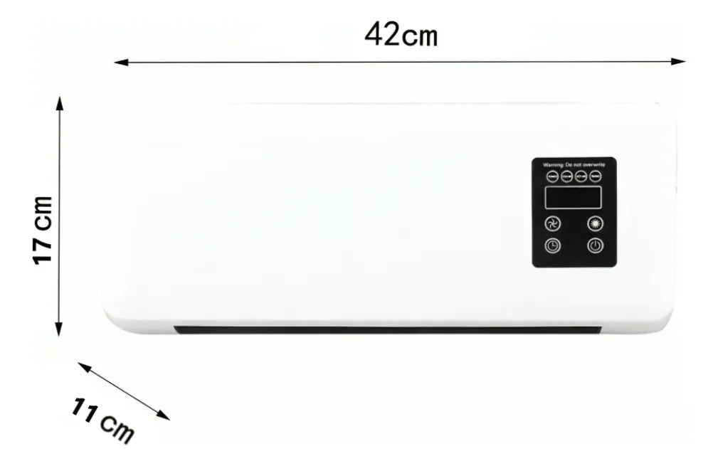 Calefactor Climatizador Eléctrico De Pared 2 En 1