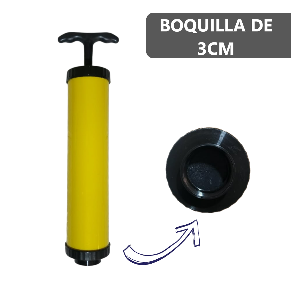 Bomba de succión manual para bolsas de vacío