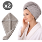 Pack x 2 Toallas microfibra absorbente para cabello