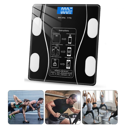 Balanza Báscula de Peso Corporal hasta 180 kg - Negro