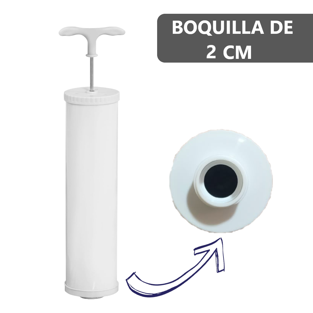 Bomba de succión manual para bolsas de vacío