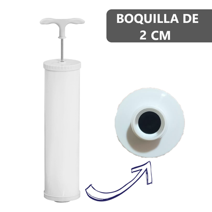 Bomba de succión manual para bolsas de vacío