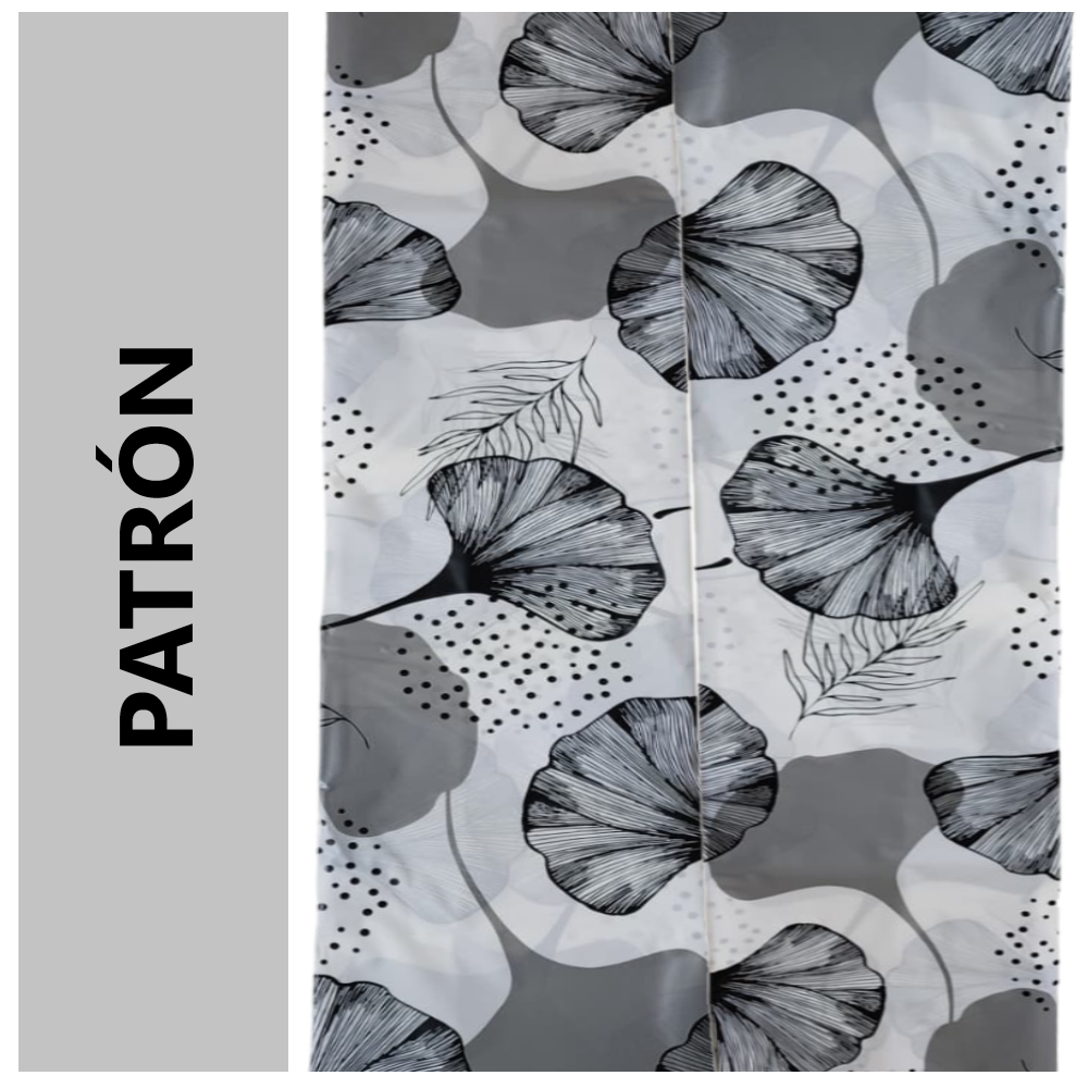 Cortina de ducha 180x180 cm con 12 ganchos diseño variado