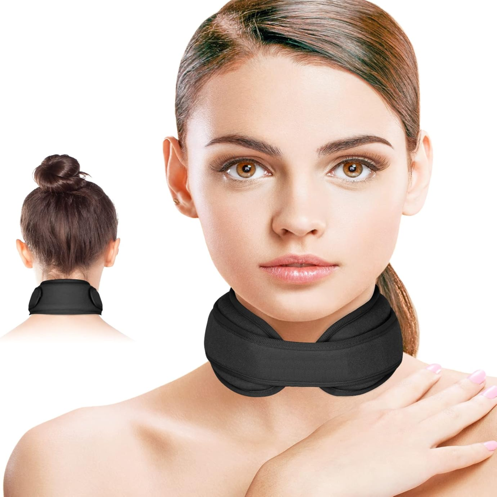 Compresa fría y caliente para reducir dolor en cuello cabeza