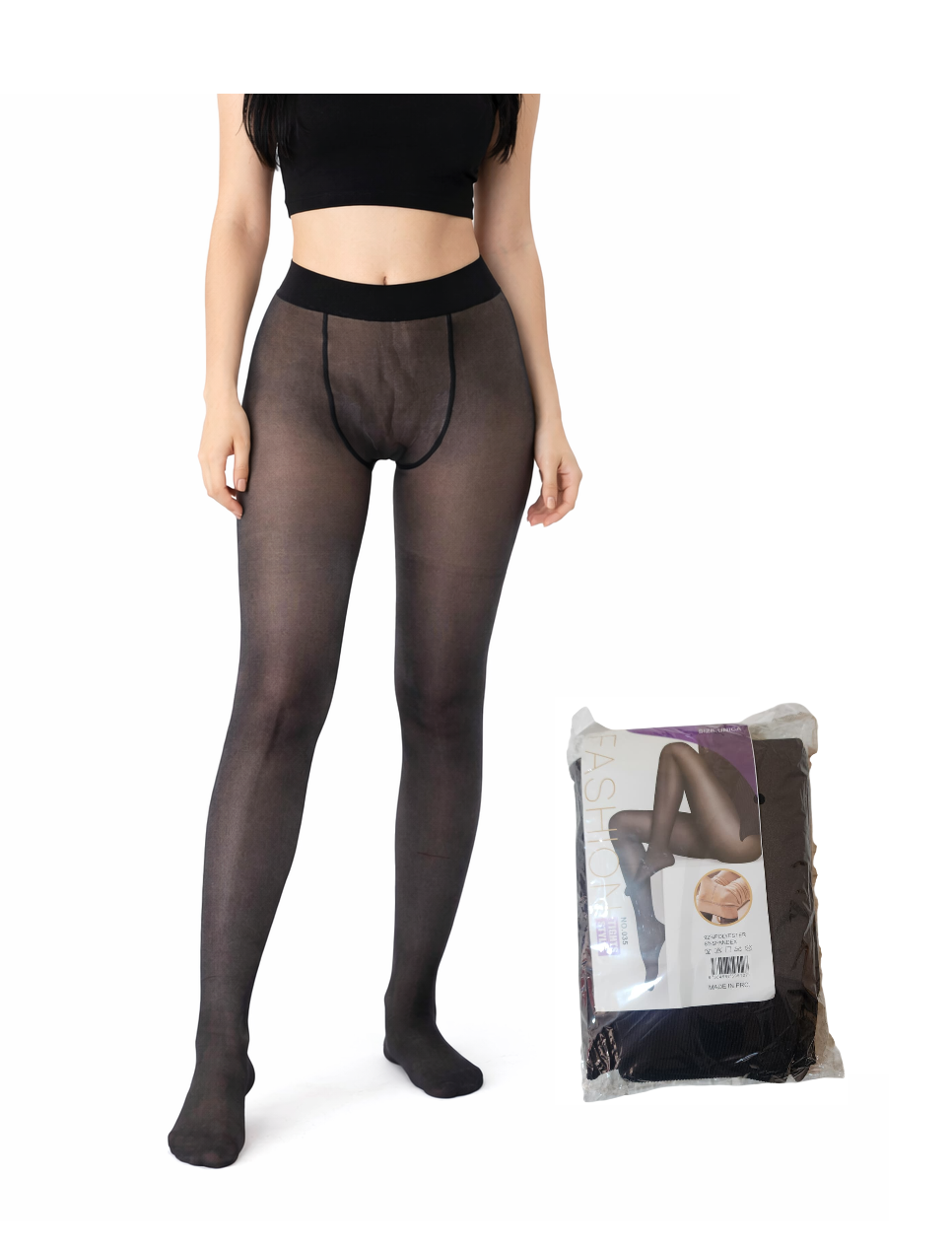 Panty calentador interno  - color oscuro