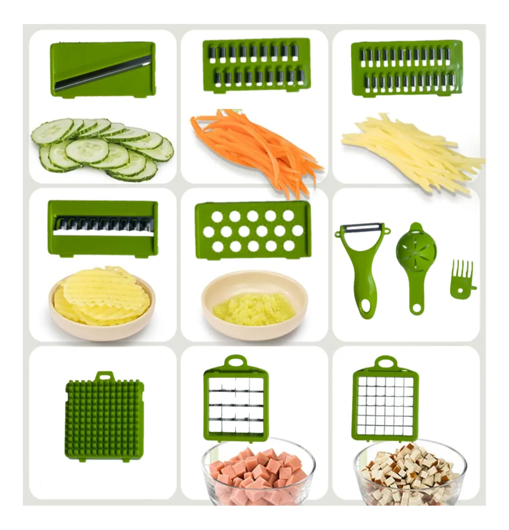 Cortador Rallador 9 En 1 De Frutas Picador Verduras Manual