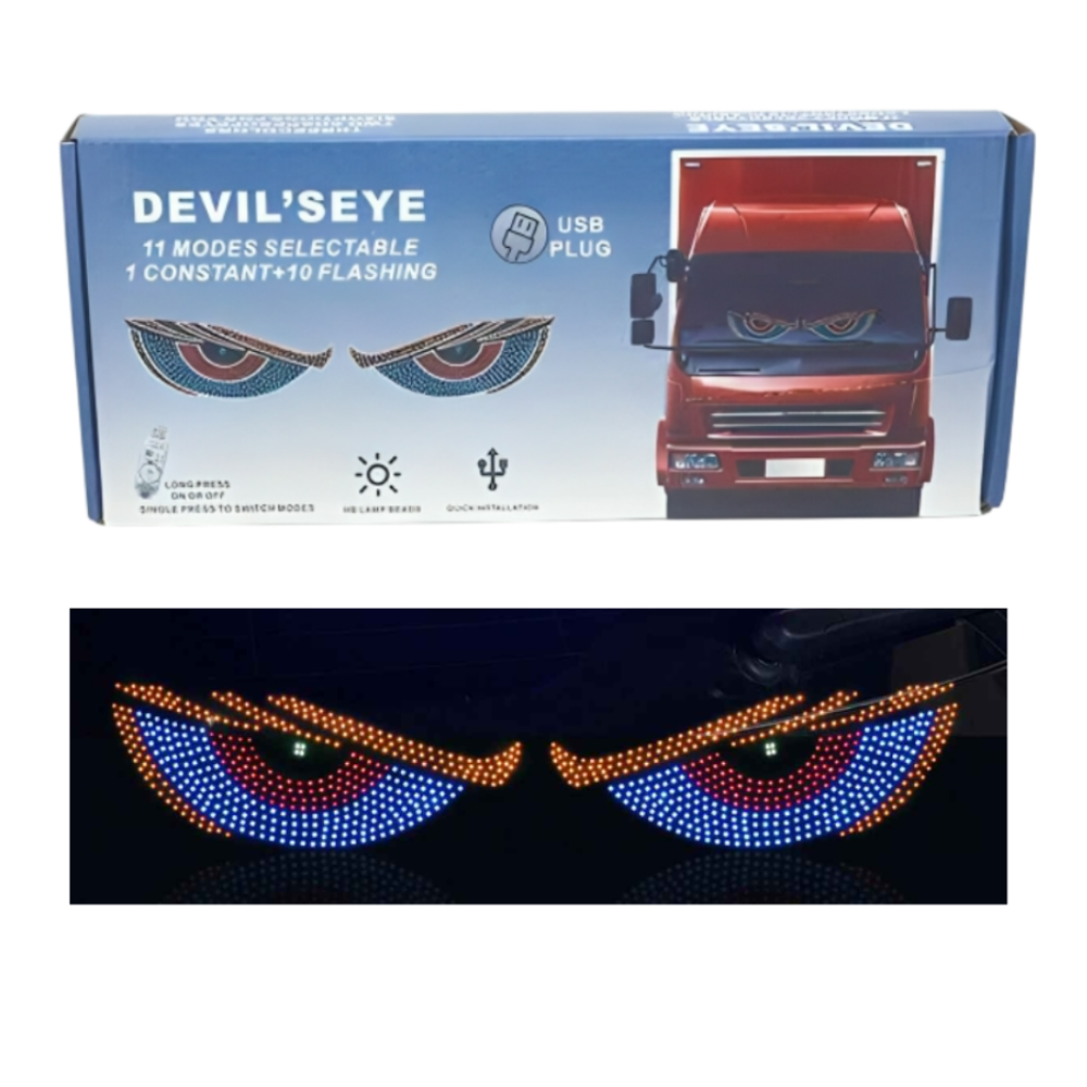 Luces LED universal para parabrisas con ojos para automóviles