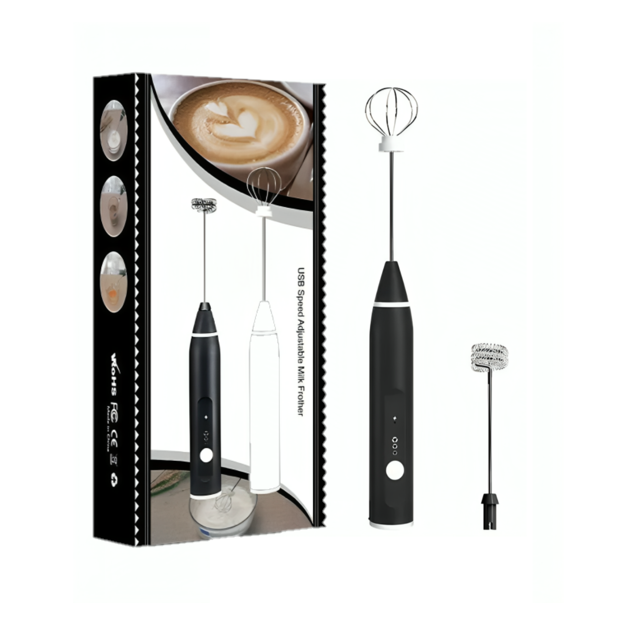 Mini batidora eléctrica para café - inalámbrica con USB
