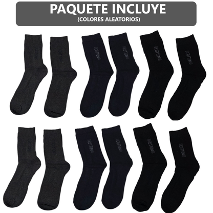 Pack x6 medias calcetines Unisex - Colores aleatorios