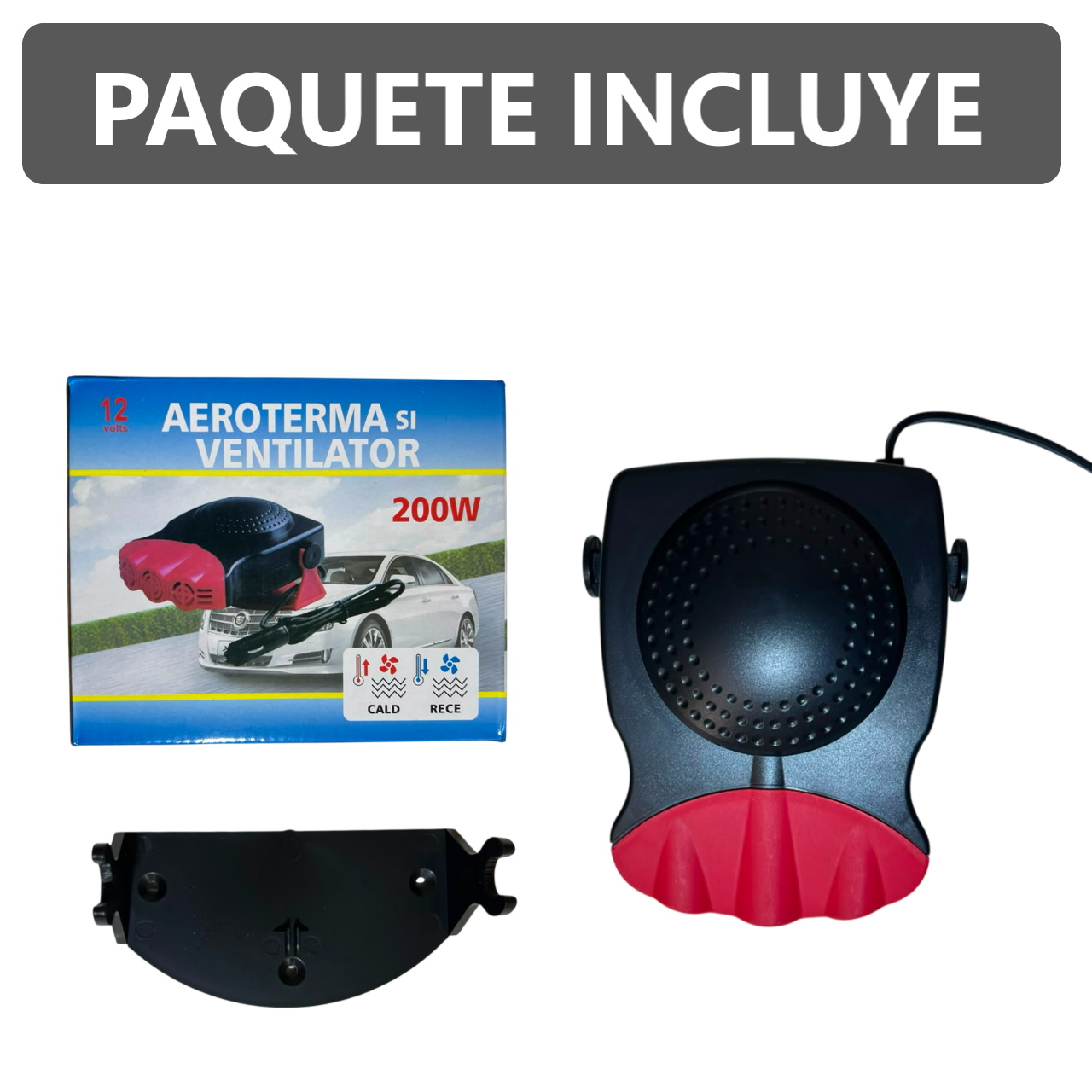 Aeroterma Calefactor Ventilador portátil para coche de 12 V