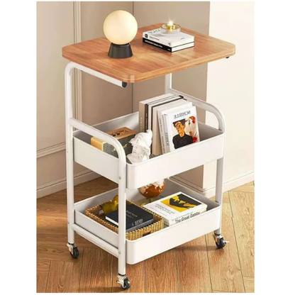 Carrito Mesa Organizador Multiuso de 3 Niveles rodante