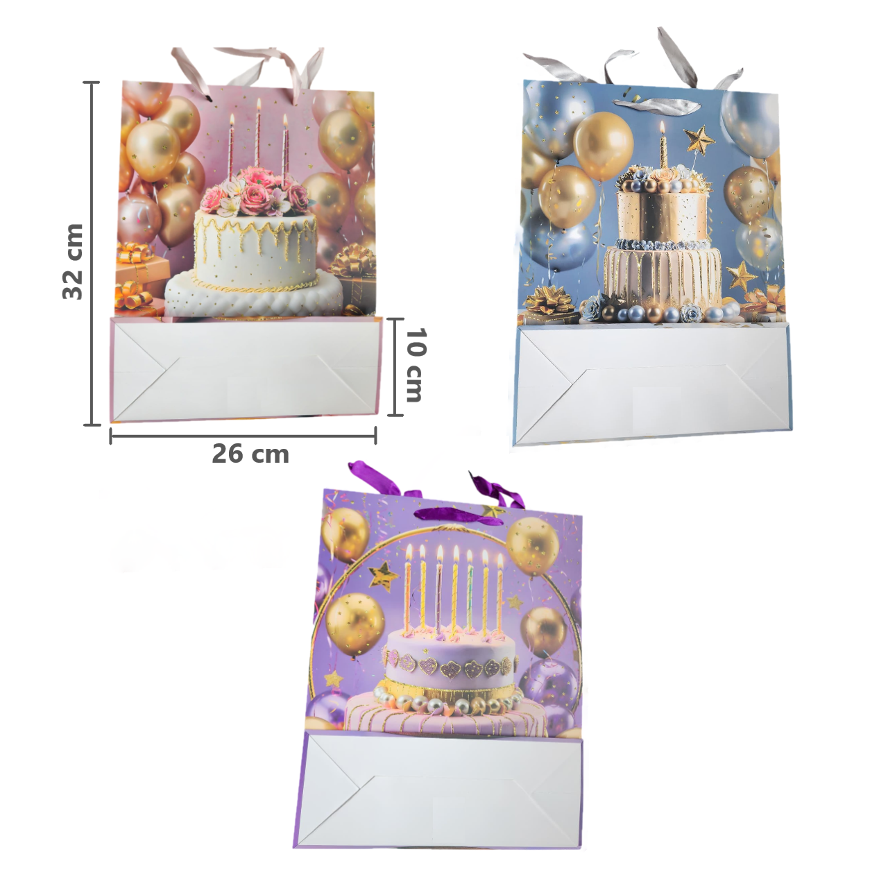 Pack BOLSAS DE REGALO CON 3 DISEÑOS