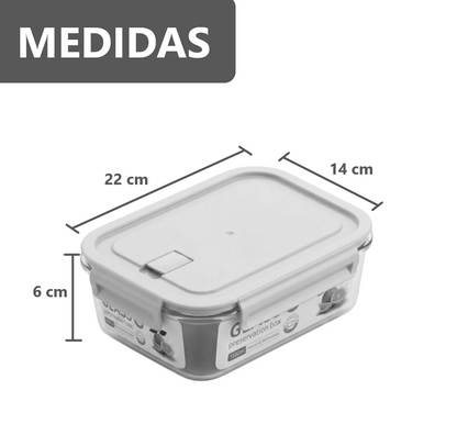 KIT 2 TAPER DE VIDRIO RESISTENTE 1520ml - VERDE JADE
