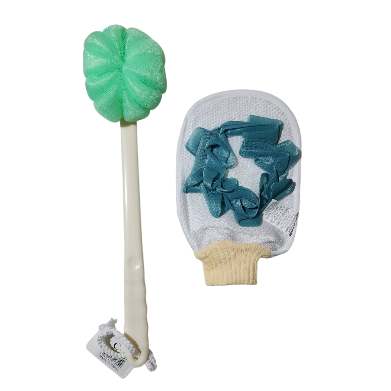 CEPILLO PARA BAÑO Y GUANTE