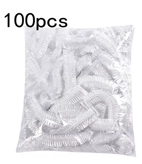 100 cobertores de plástico multiuso bolsas cubiertas elásticas