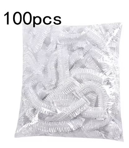 100 cobertores de plástico multiuso bolsas cubiertas elásticas