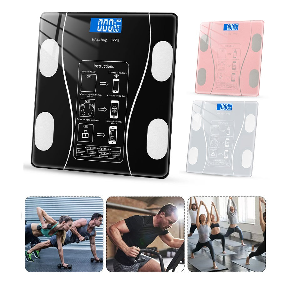Balanza Báscula de Peso Corporal hasta 180 kg - Rosado