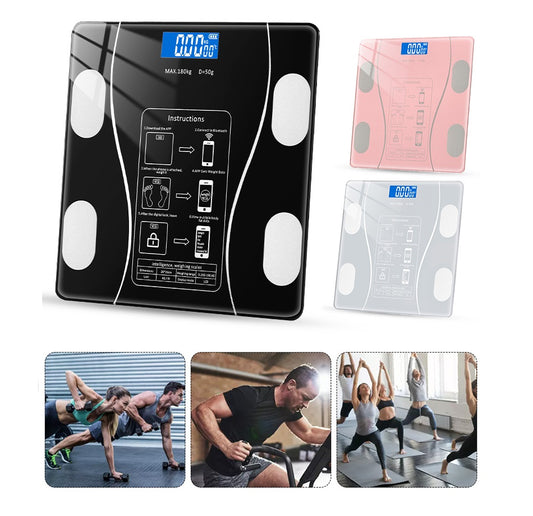 Balanza Báscula de Peso Corporal hasta 180 kg - Negro