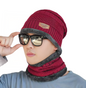 Gorro Chullo con Bufanda de lana y felpa para Invierno Unisex