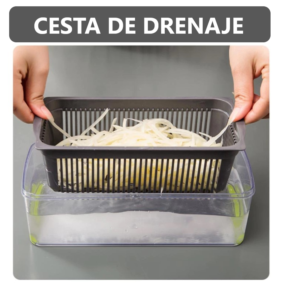 Picador Cortador De Frutas Verduras Manual de Cocina - 12 en 1