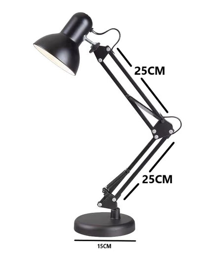 Lampara de Escritorio Plegable de Metal con Clip y base
