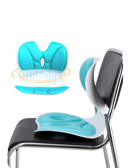 Asiento Cojín ergonómico de oficina con soporte para la espalda - Rosado
