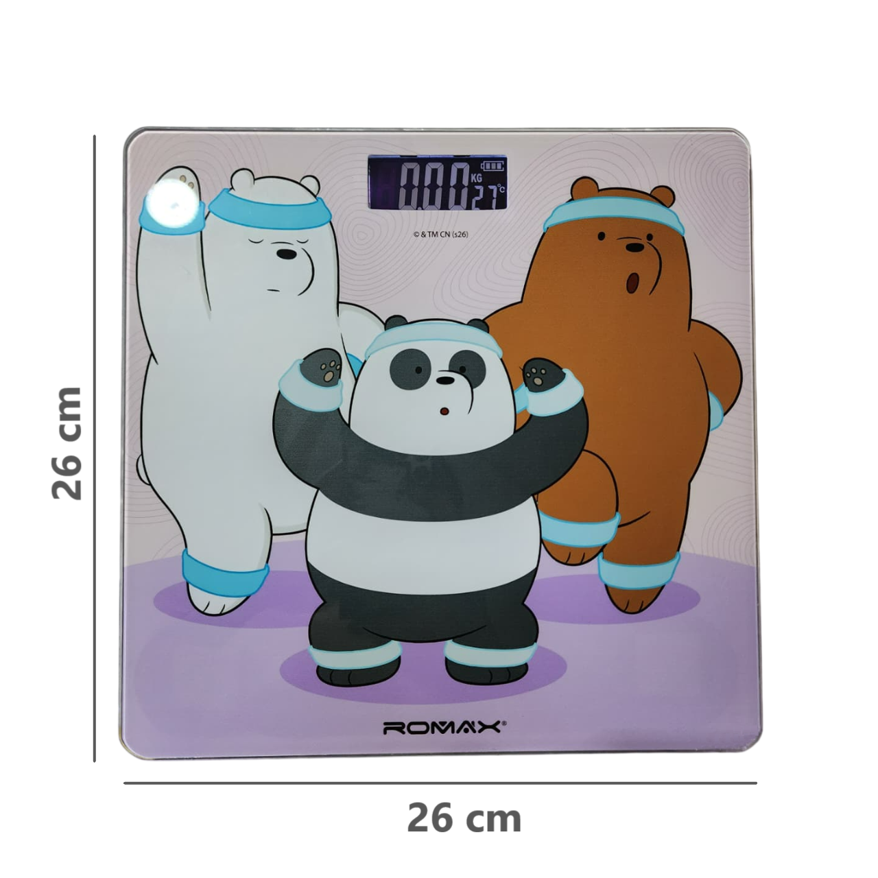 Balanza báscula para peso corporal a pila Diseño Escandalosos -  hasta 180 kilos