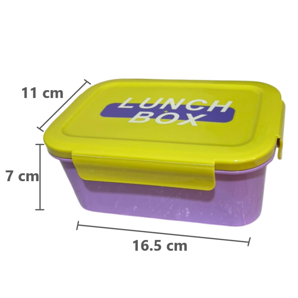 Taper Bento Acero Inoxidable 2 Divisiones 700 ml - Morado Verde