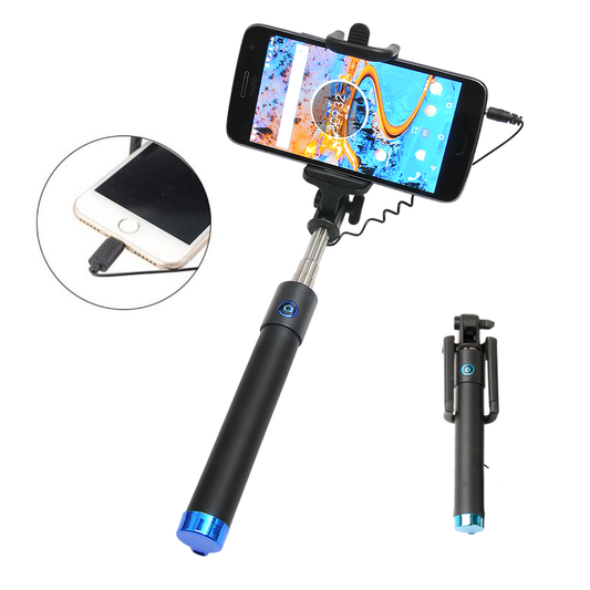 Selfie Stick Palo con cable de 78cm 270 grados