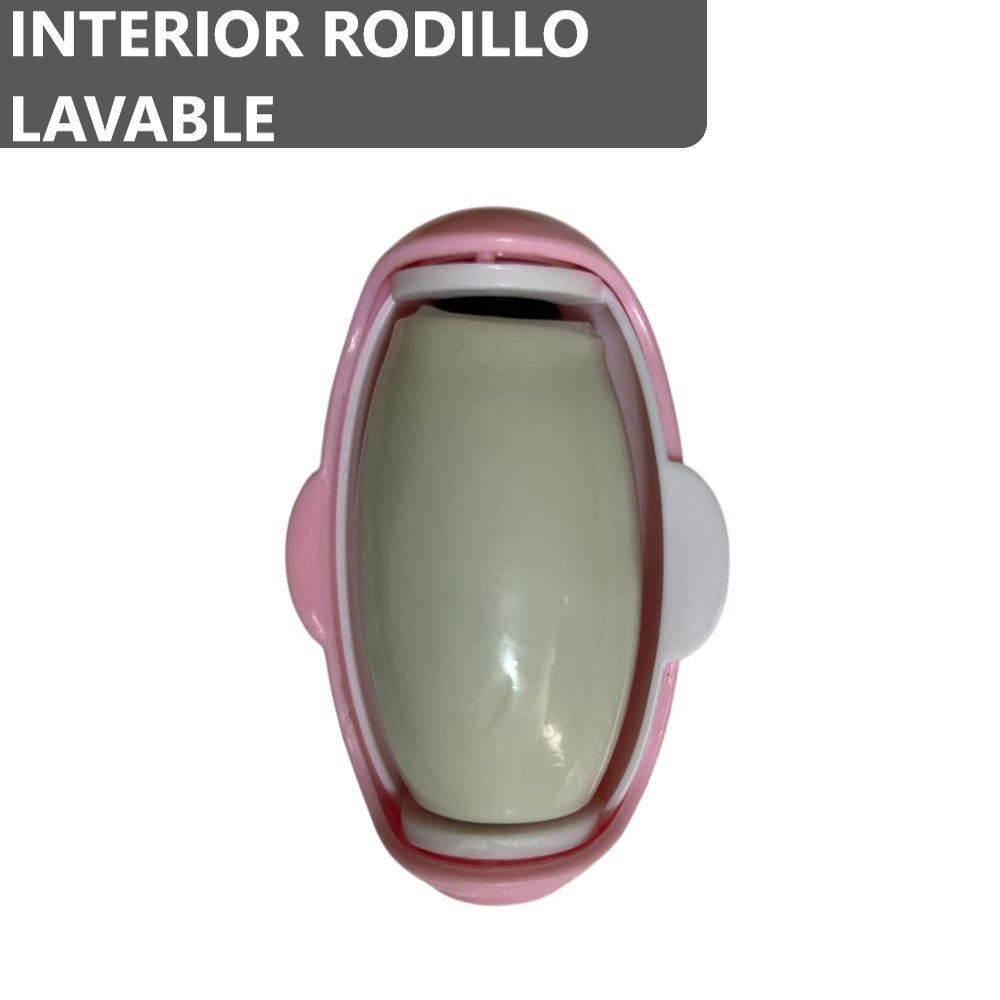 Quita pelusas de pingüino tipo rodillo lavable reutilizable con fuerte adhesivo - Rosado