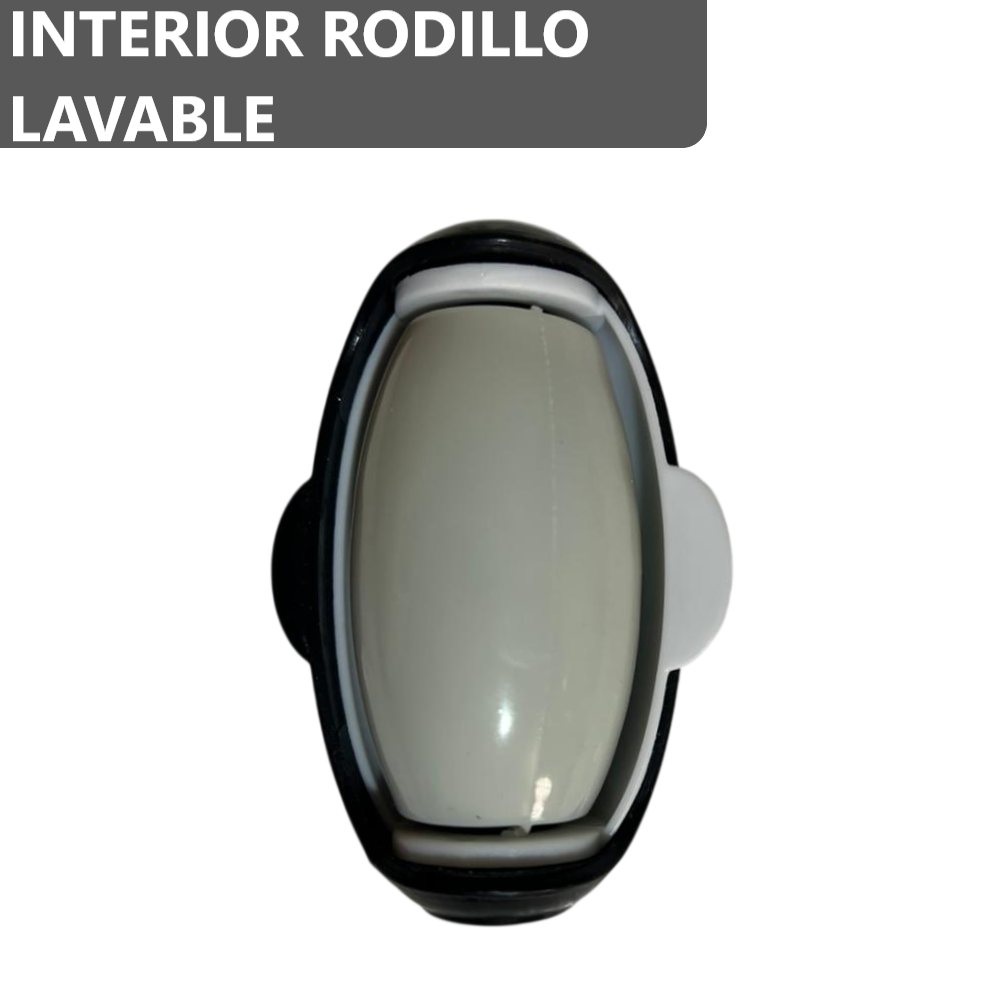 Quita pelusas de pingüino tipo rodillo lavable reutilizable con fuerte adhesivo - Negro