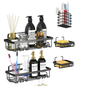 Kit 5 Organizadores para baño tipo rejilla