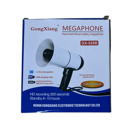 Megáfono batería portátil con grabadora 35 W