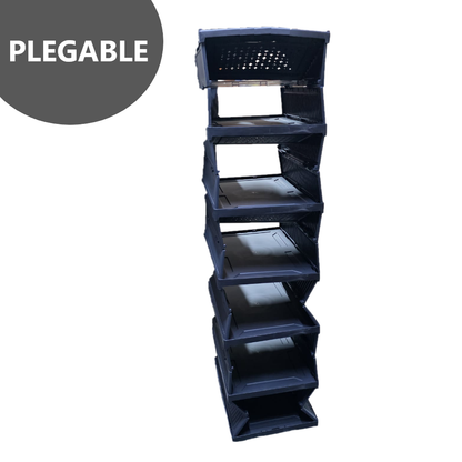 Organizador Zapatera de Acrílico Plegable con puertas - 6 Niveles