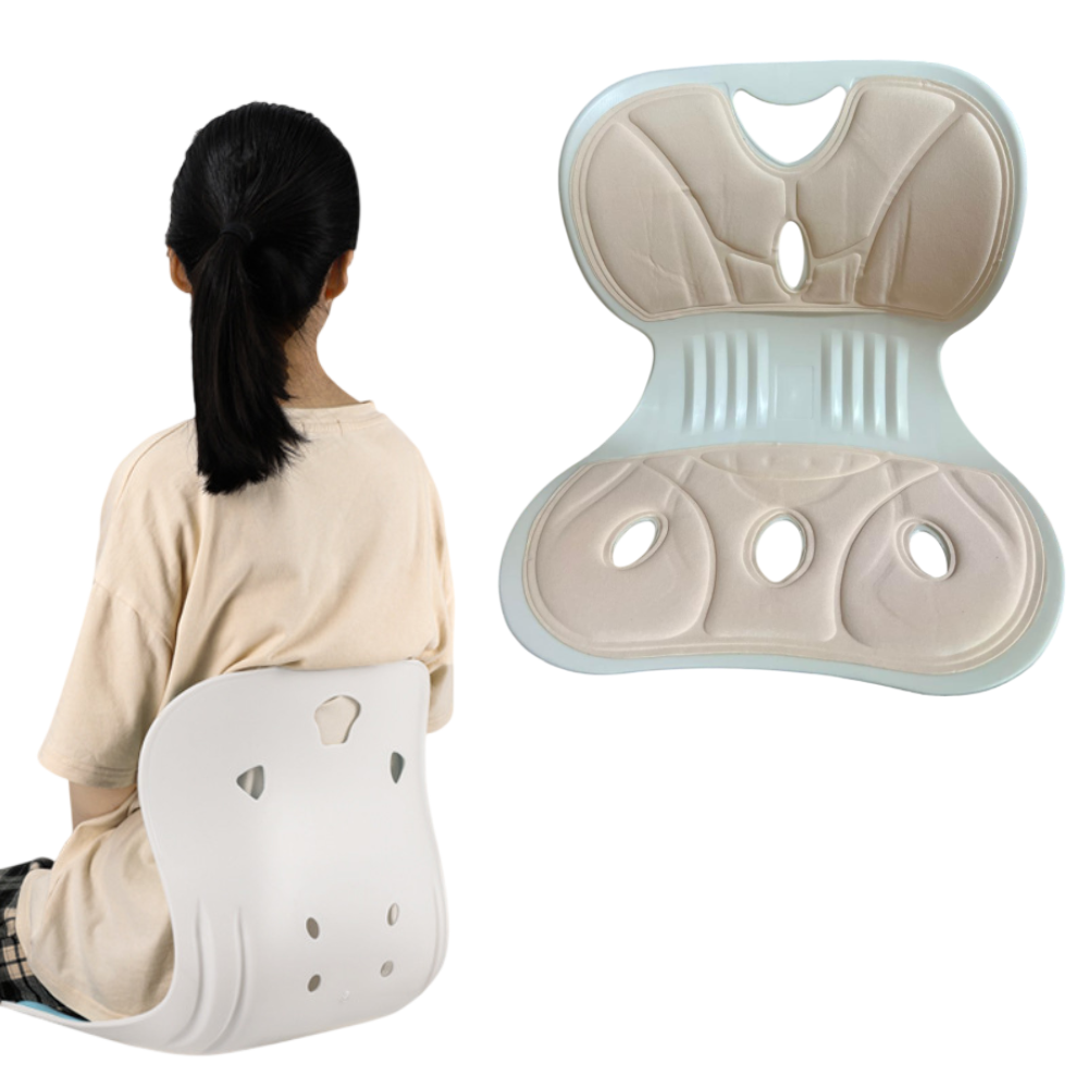 Asiento Cojín ergonómico de oficina con soporte para la espalda - Rosado