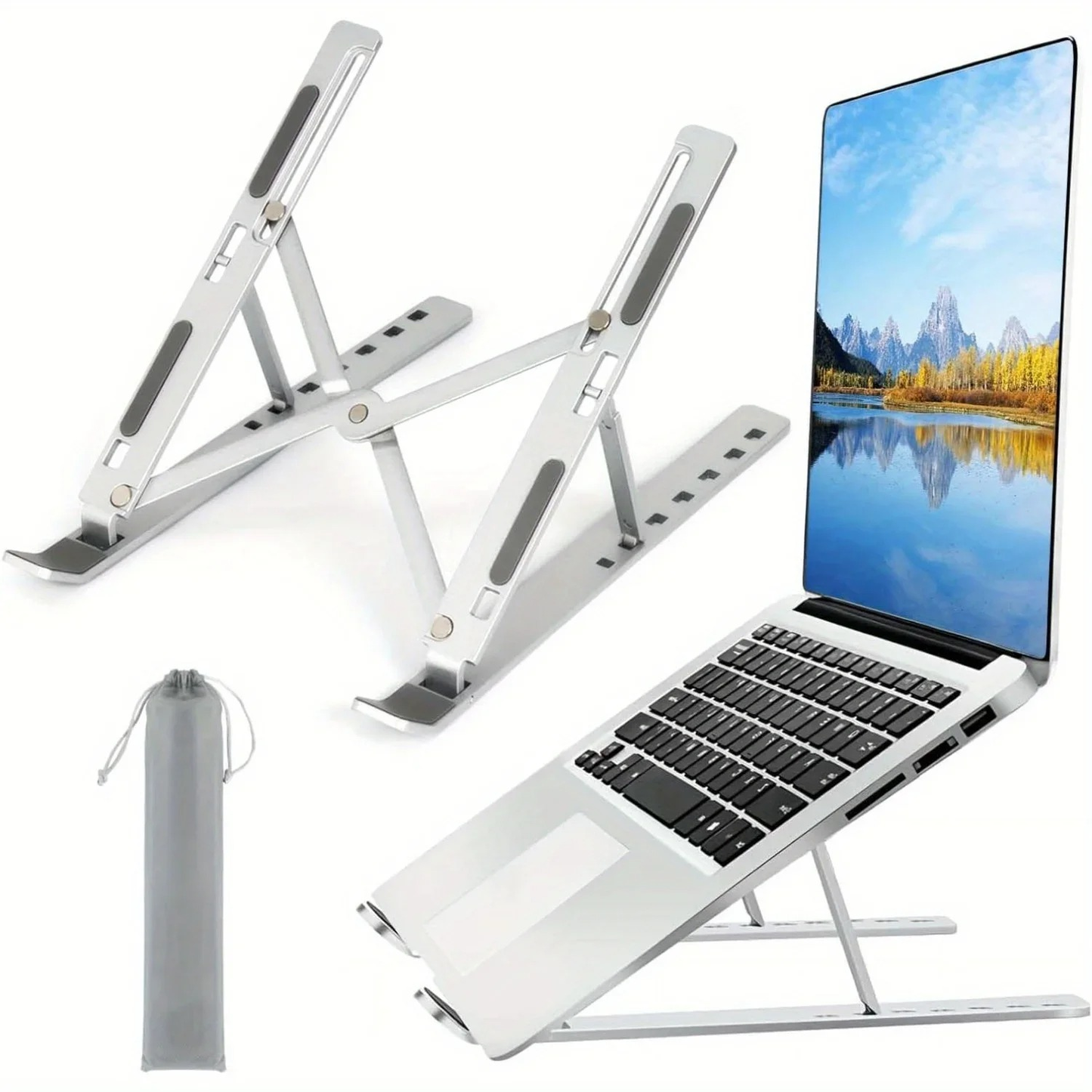 Soporte ajustable portátil 7 niveles para laptop de 8-16 pulgadas