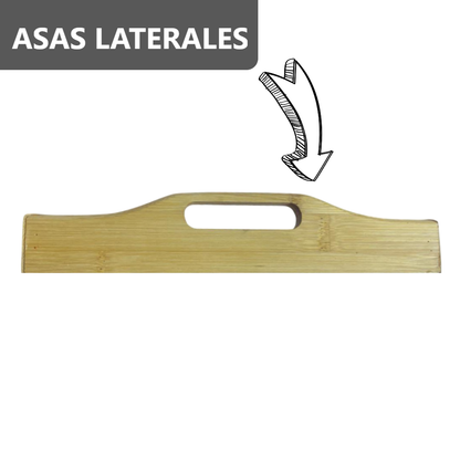 Bandeja Mesa de Cama de bambú para servir sala de estar dormitorio