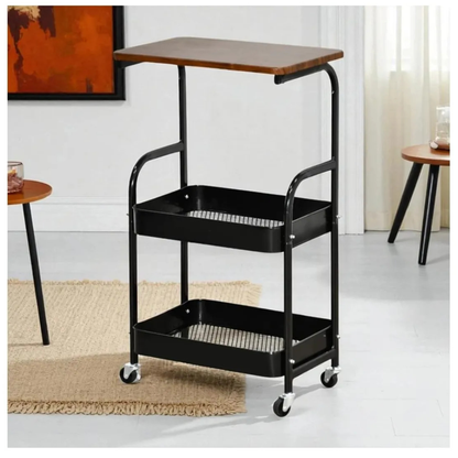 Carrito Mesa Organizador Multiuso de 3 Niveles rodante