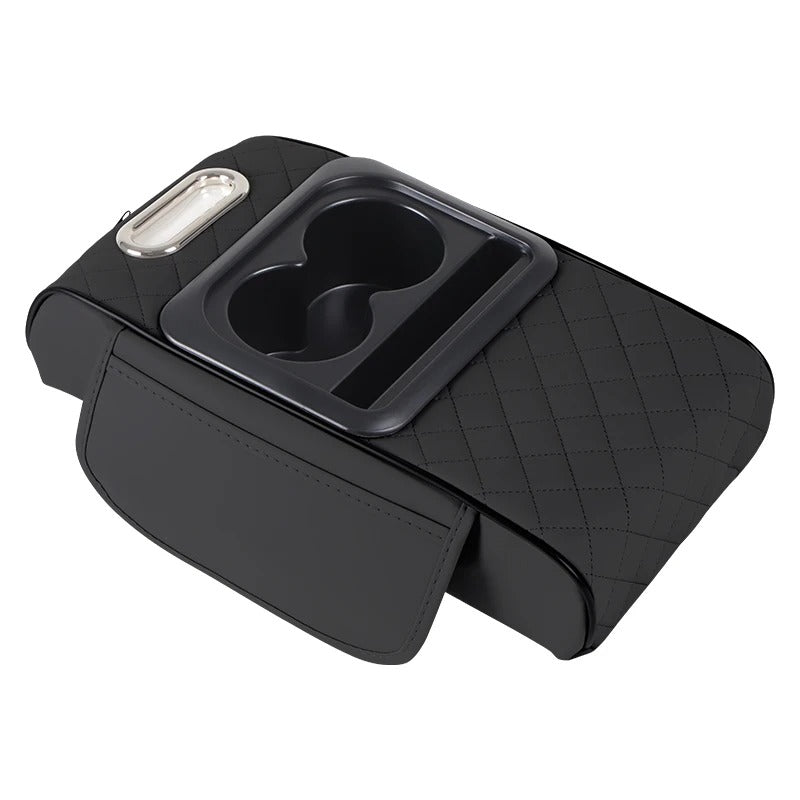 Caja de almacenamiento portavaso porta servilleta y telefono - NEGRO