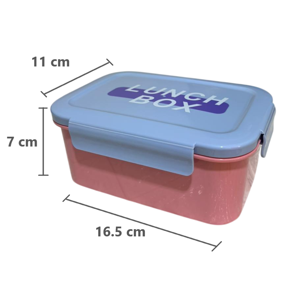 Taper Bento Acero Inoxidable 2 Divisiones 700 ml - Rosado Celeste