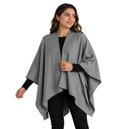 Capa Poncho Pashmina para mujer de invierno Casual / Beige / Talla única
