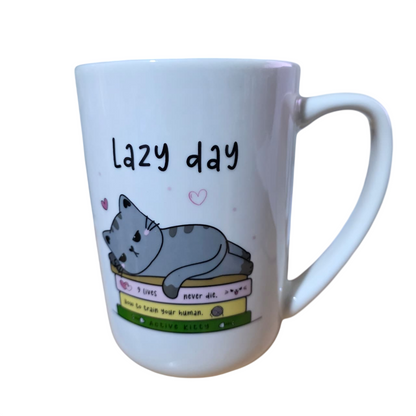 Kit x2 Tazas de con figura de gatos